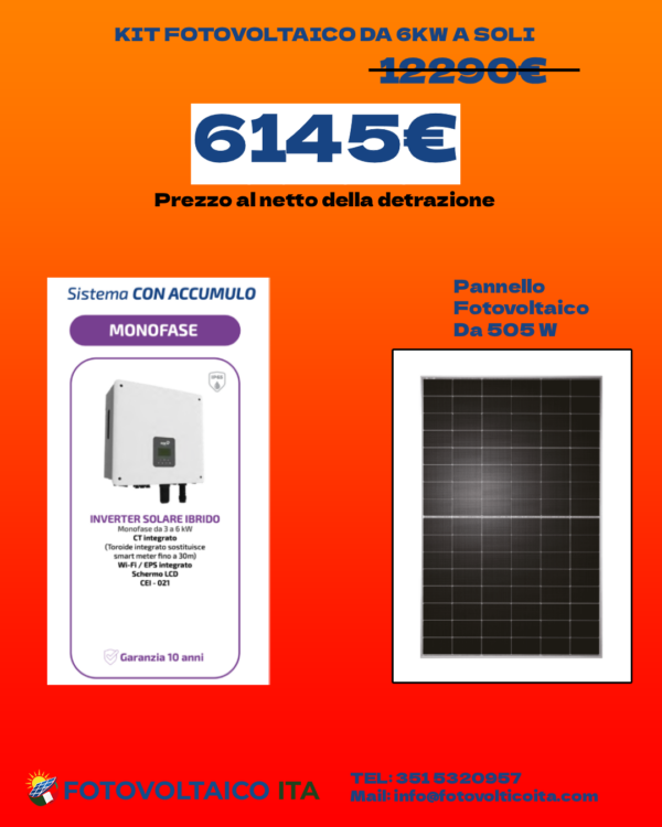 PACCHETTO 6KW CON ACCUMULO